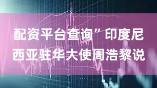 配资平台查询”印度尼西亚驻华大使周浩黎说