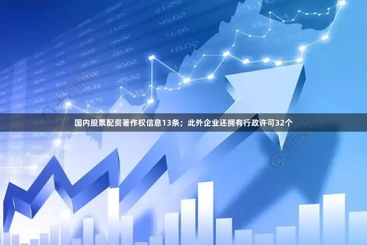 国内股票配资著作权信息13条；此外企业还拥有行政许可32个